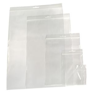 Διαφανείς σακούλες ασφαλείας με zip πολυαιθυλενίου 60ΜΥ 100τμχ.
